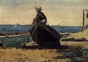 Winslow Homer Wang parent return oil painting